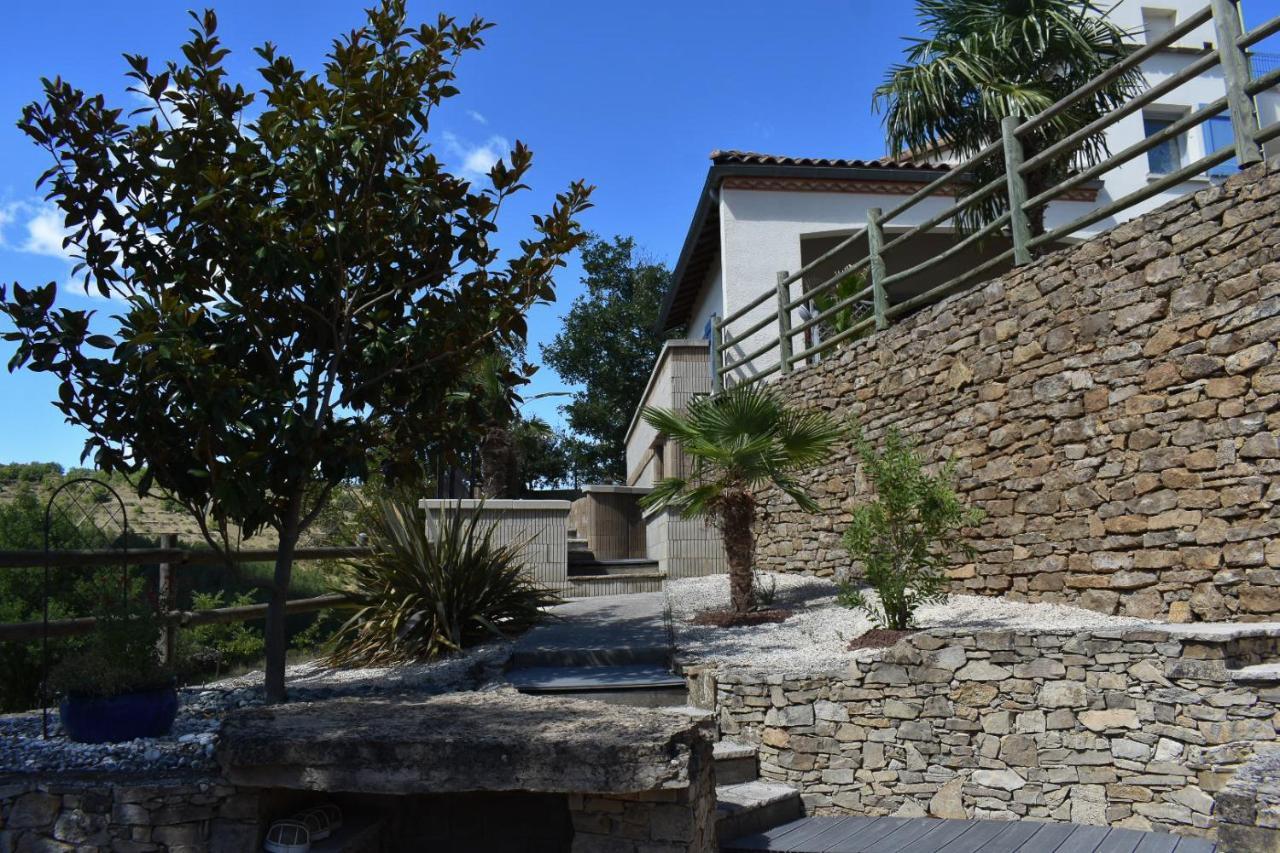 Chambre Au Calme Avec Spa Privatif Gratuit Sud Aveyron Les Palmiers Des Causses Saint-Rome-de-Tarn Dış mekan fotoğraf